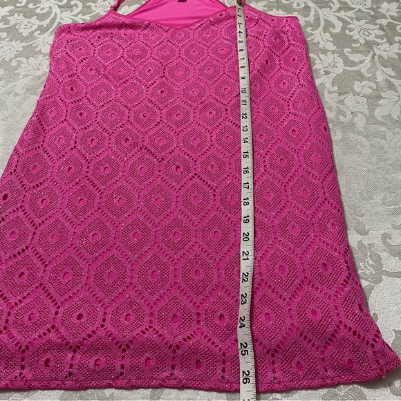 - Lilly Pulitzer Pop Pink sparkly dust dress size S - Picture 7 of 10